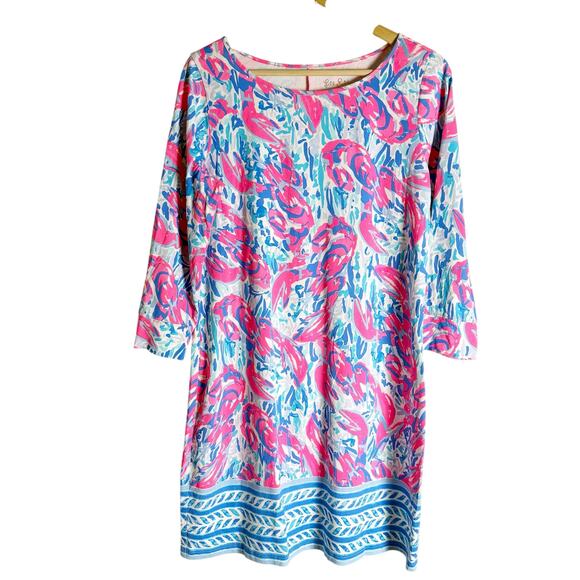 Lilly Pulitzer Dresses & Skirts - Lilly Pulitzer Marlowe Boatneck T-Shirt Shift Mini Dress Large